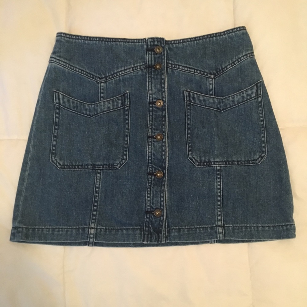Free People Denim Skirt
